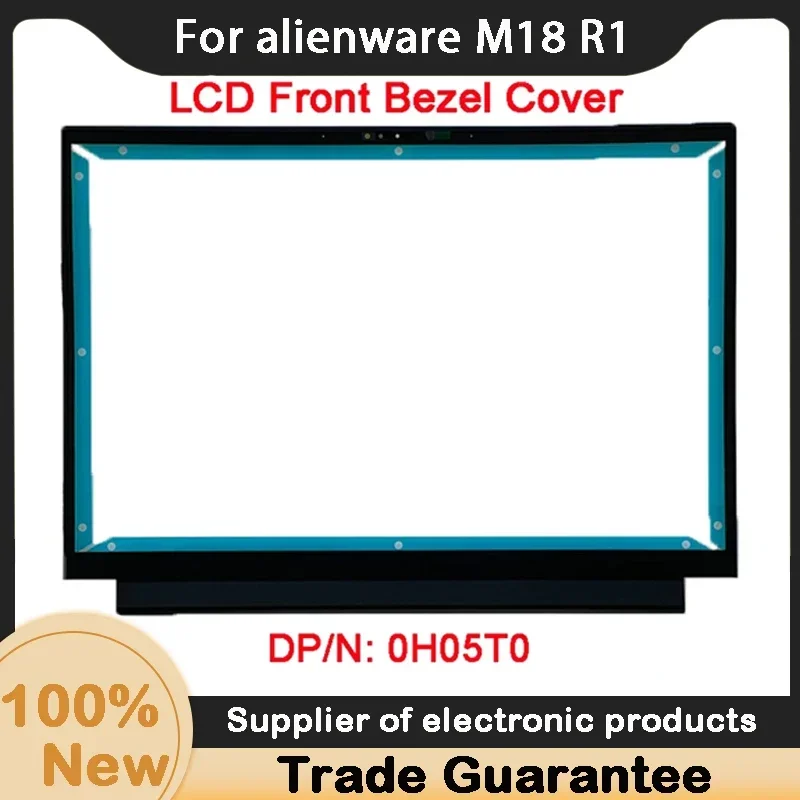 Tampa frontal LCD para dell alienware m18 r1, b shell 0h05t0 h05t0, novo