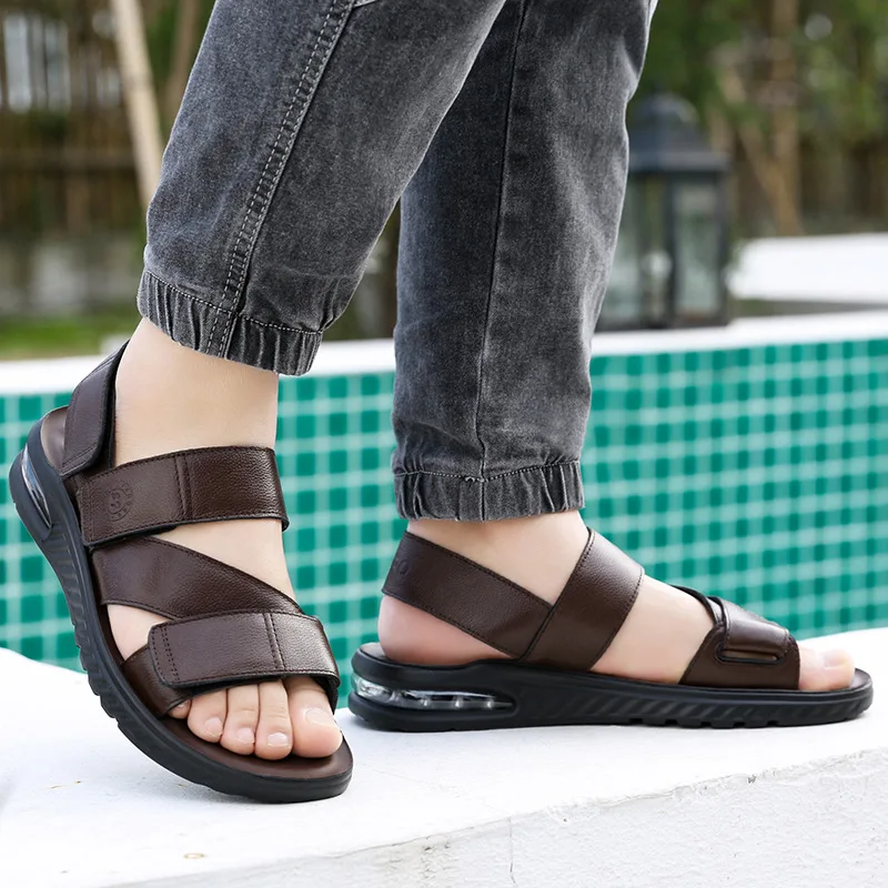 Men Sandals Summer Leisure Beach Holiday Sandals Men Shoes New Outdoor Male Retro Comfortable Casual Sandals Men Sneakers