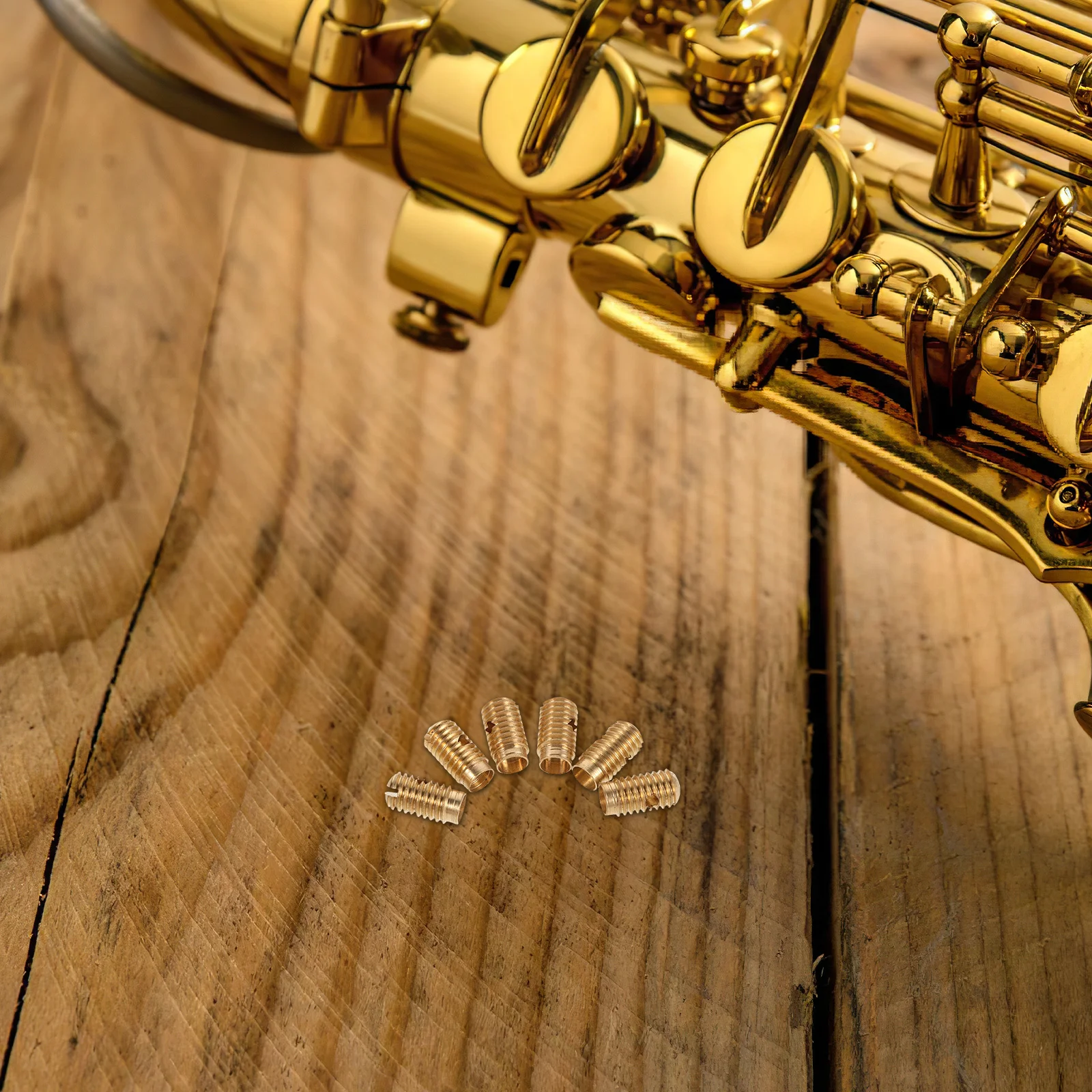 

6Pcs Saxophone Neck Screws Set High Durability Smooth Handling for Musical Instrument Repairs Sax Screw Saxophone Screws