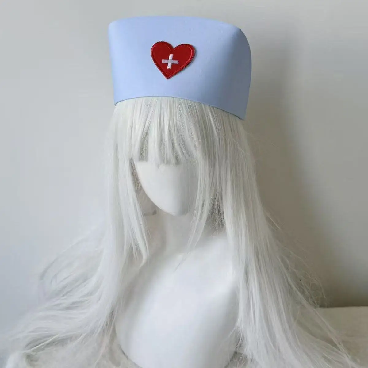 수제 서브컬쳐 간호사 모자 Y2K 아비 크로스워터 세일러 캡 스위트 걸 JK 네이비 캡 코스프레 캡 로리타 액세서리