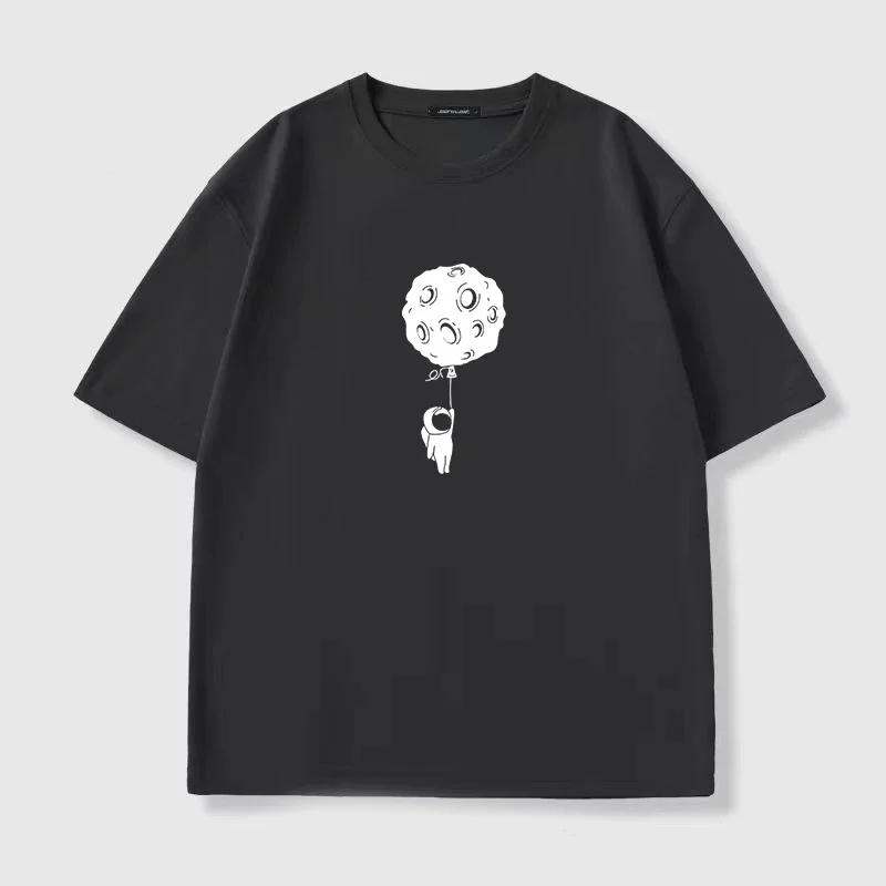 

Summer Men's t-shirts 100% Cotton T-shirt Comfortable Casual Anime Hip-Hop print O-neck short sleeved High Street Tee Y2k tops