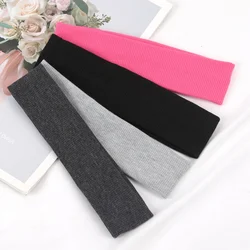 Elastic Sports Headbands for Women Men Fitness Running Yoga Solid Color Comfortable Hairbands Stretch Makeup Hair Accessories