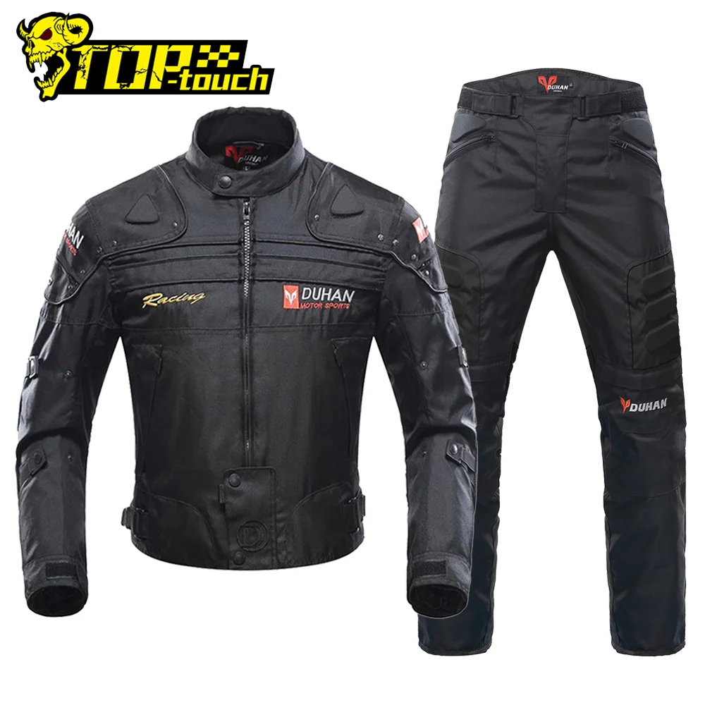 DUHAN Motorcycle Jackets Men Riding Motocross Racing Jacket Suit Moto Jacket Waterproof Coldproof Motorbike Clothing Protection