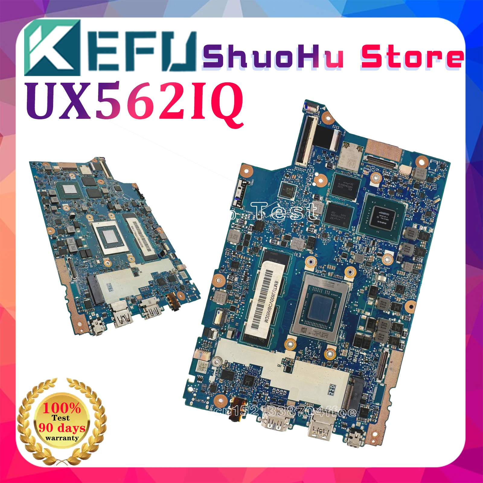 Placa base para ordenador portátil KEFU UX562IQ para ASUS ZenBook Flip 15 UX562I UX562 Q507IQ con R5-4500U R7-4700U 8GB/16GB-RAM V2G