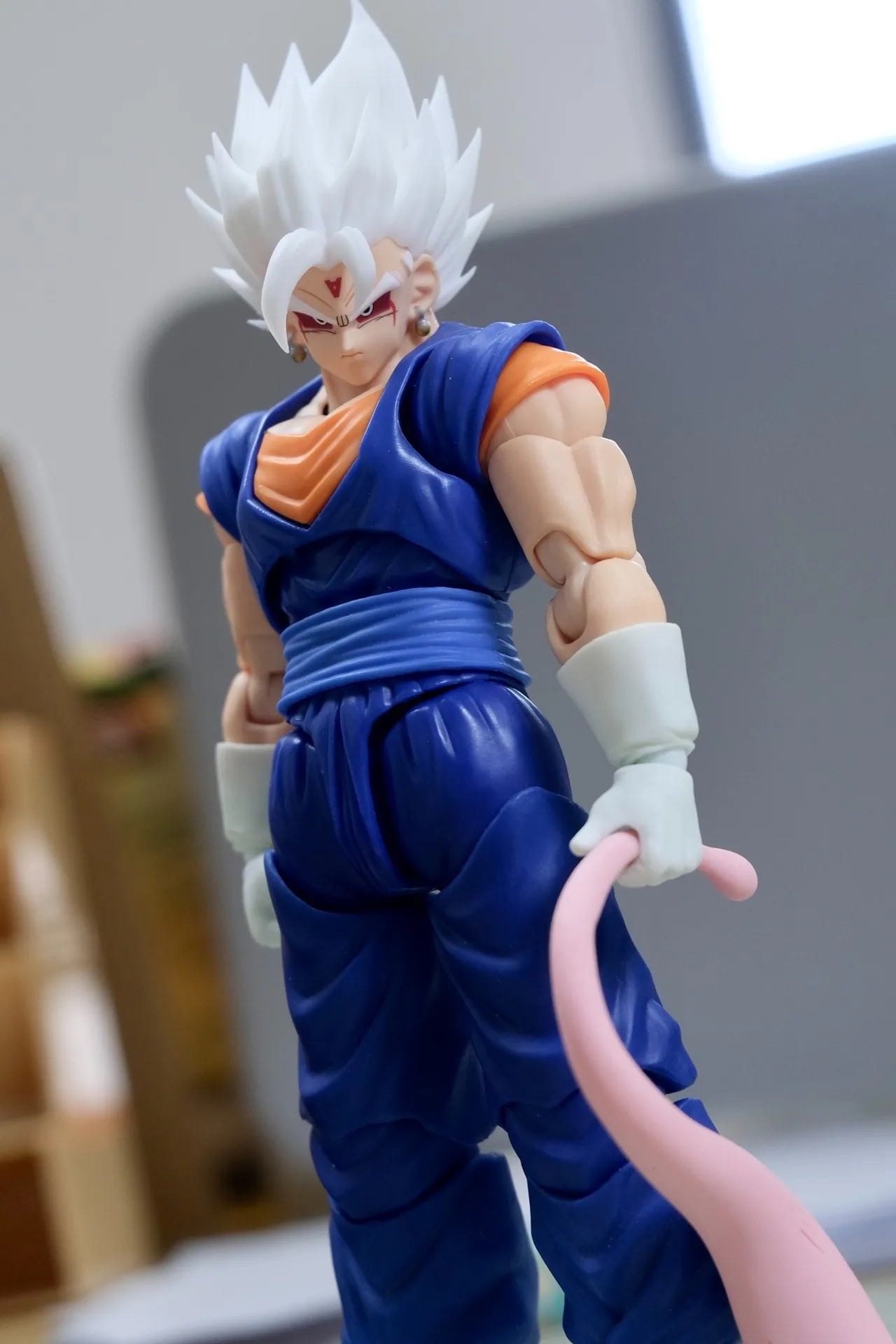 Nouveau Dragon Ball Z Shf Super Saiyan dieu blanc végito tête accessoires pièces personnalisées ensemble Headsculpt figurines d'action Collection jouets