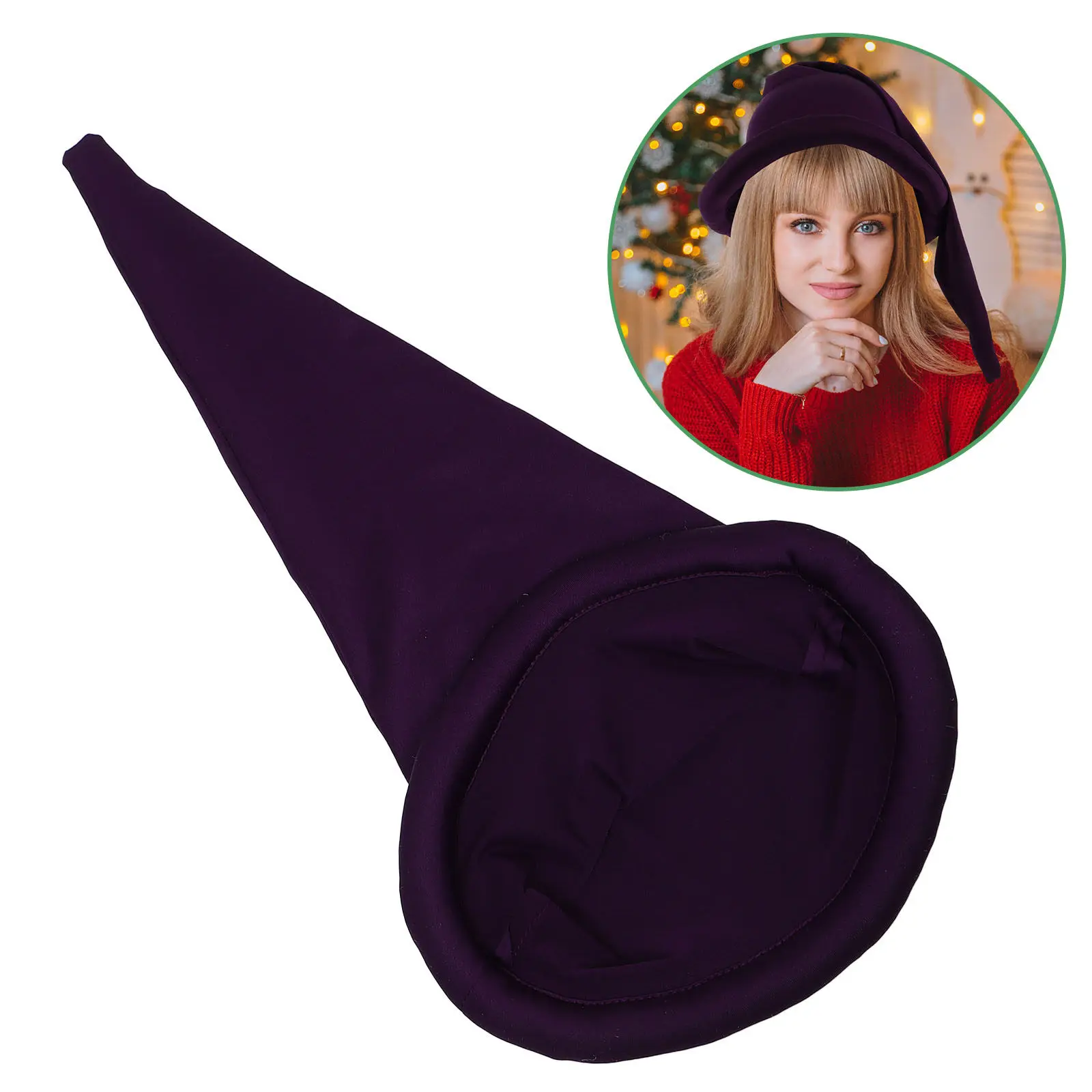 Christmas Hat Dwarf Gnome Decorative Soft Cap for Holiday Parties Photo Props Cosplay Costume Accessories Men Women