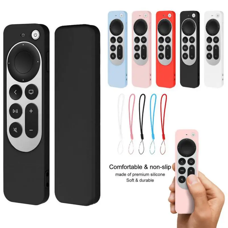 All Inclusive Case For Apple TV 4K 2023 Remote Controller Silicone Dustproof Protective Cover Sleeve Skin Accessories For Remote