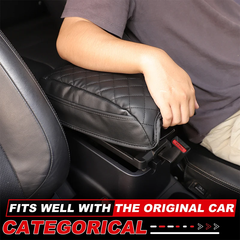 Car Armrest Box Cover Protection Cushion With 2 Storage Bag For Mitsubishi ASX RVR Outlander Sport 2011-2018 Accessories