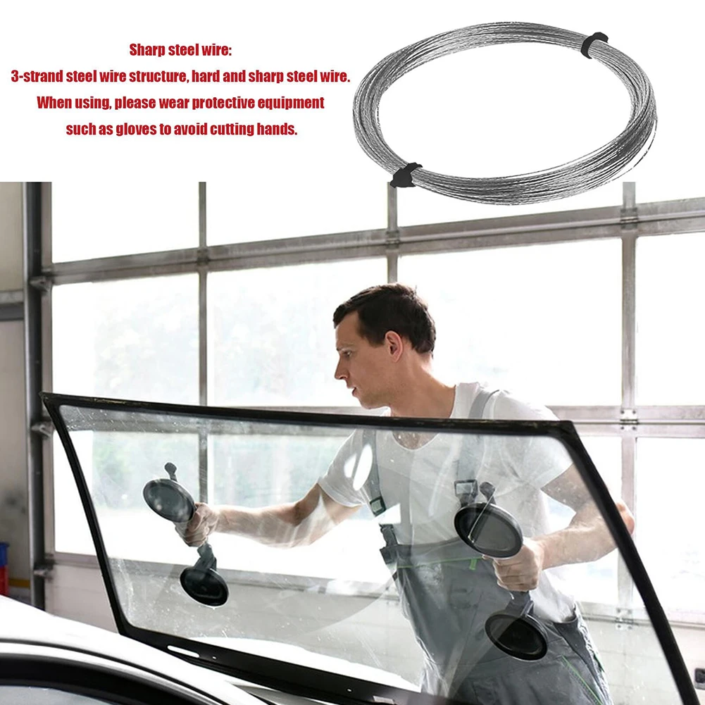 Parts Car Windshield Wire Steel Wire Repair Replacement Spare Study Auto Compact Cutting Out Easy Installation
