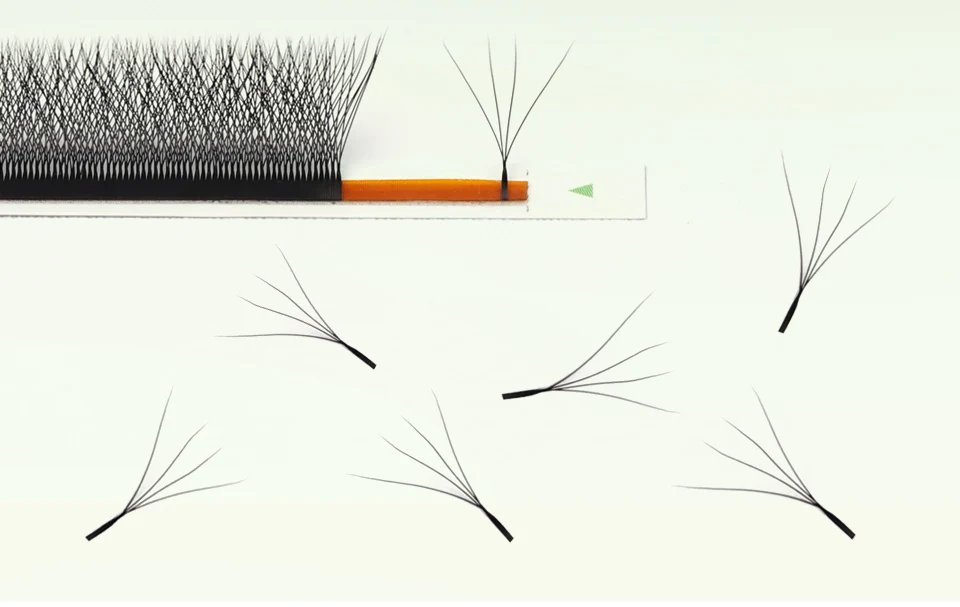 Lash professor automatische blühende Blüte 3d 4d 5d w Form Wimpern netz Netz Kreuz vorgefertigte Fans hand gewebte yy Wimpern verlängerungen cila – Detail 9