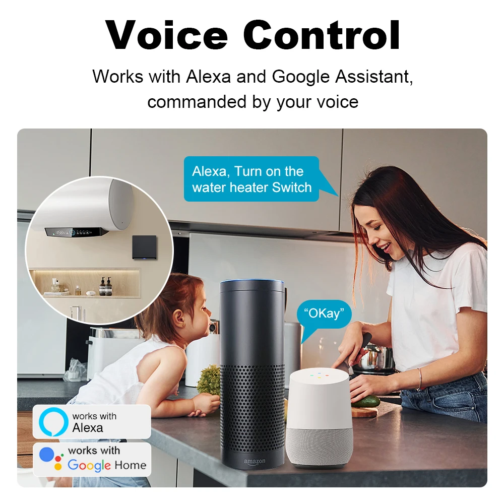 MANHOT 스마트 와이파이 EU 온수기 보일러 스위치 - Smart Home Voice Control 리뷰 및 가격
