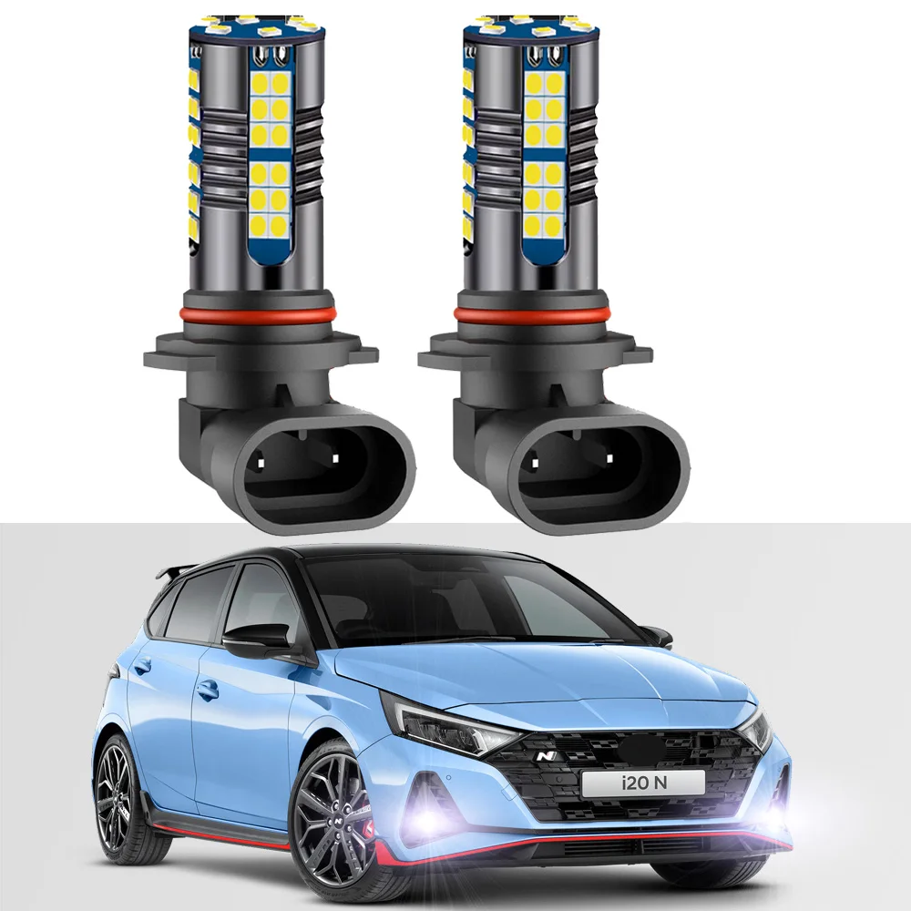 

2Pcs LED Fog Lamp Bulbs For Hyundai i20 N i20N Hatch 2020 2021 2022 2023 Front Fog Light Canbus White