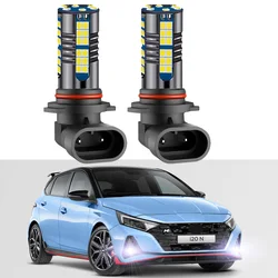 2Pcs LED Fog Lamp Bulbs For Hyundai i20 N i20N Hatch 2020 2021 2022 2023 2024 2025 Front Fog Light Canbus White