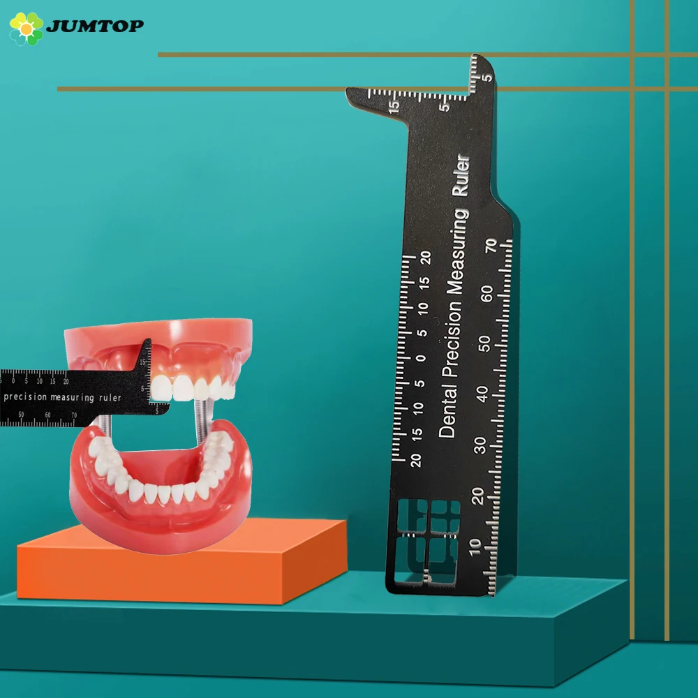 Dental Precision Measuring Ruler Aluminum Medical Tool Span Measure Scale Endodontic Tool Dentisty Photography Gap Gauge Dentist