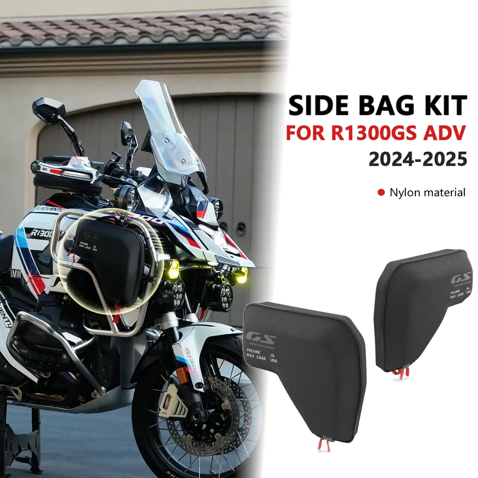 

Аксессуары для мотоциклов R1300GS Adventure обтекатель левый и правый капот радиатора сумки водонепроницаемые для R1300 GS ADV R1300GSA 2024-2025