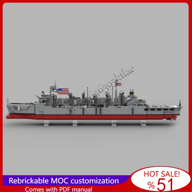 

1560 PCS MOC T-AOE 6 Supply Class Combat Support Ship Model Assembled Educational Creative Children Toys Popular Christmas Gifts