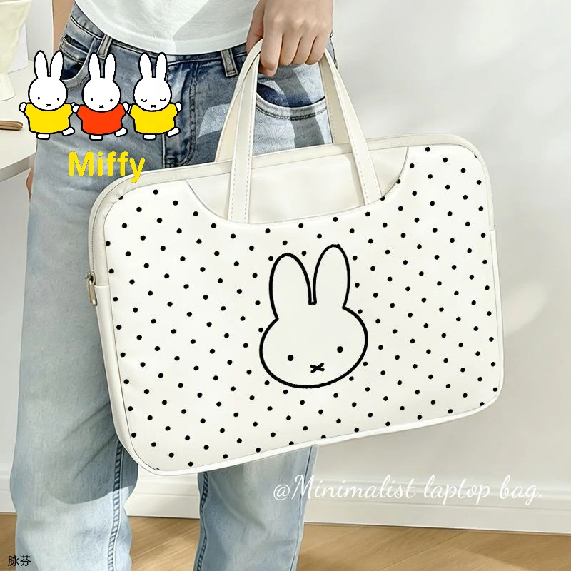 Kawaii Miffy Computer Bag Cute Cartoon Miffy 13-inch Shock-proof Drop-resistant Handbag 15/16-inch Miffy 14-inch New Tablet Bag