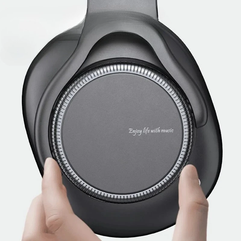 Bouton de Volume rotatif ANC suppression Active du bruit sur l'oreille sans fil Bluetooth6.0 casque pliable monté sur la tête avec micro