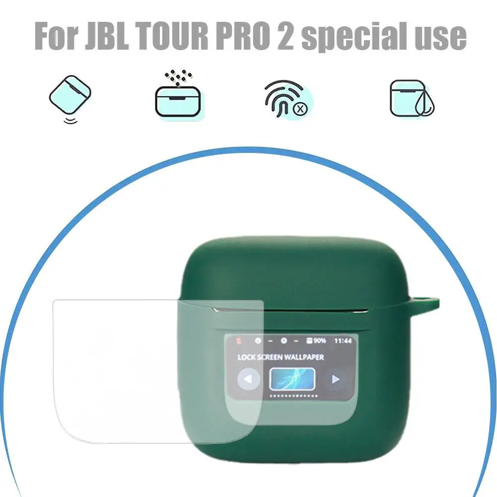 Suitable For JBL TOUR PRO 2 Bluetooth Earphones Intelligent LCD Screen Film Protective Film TPU Hydrogel Film Soft Film