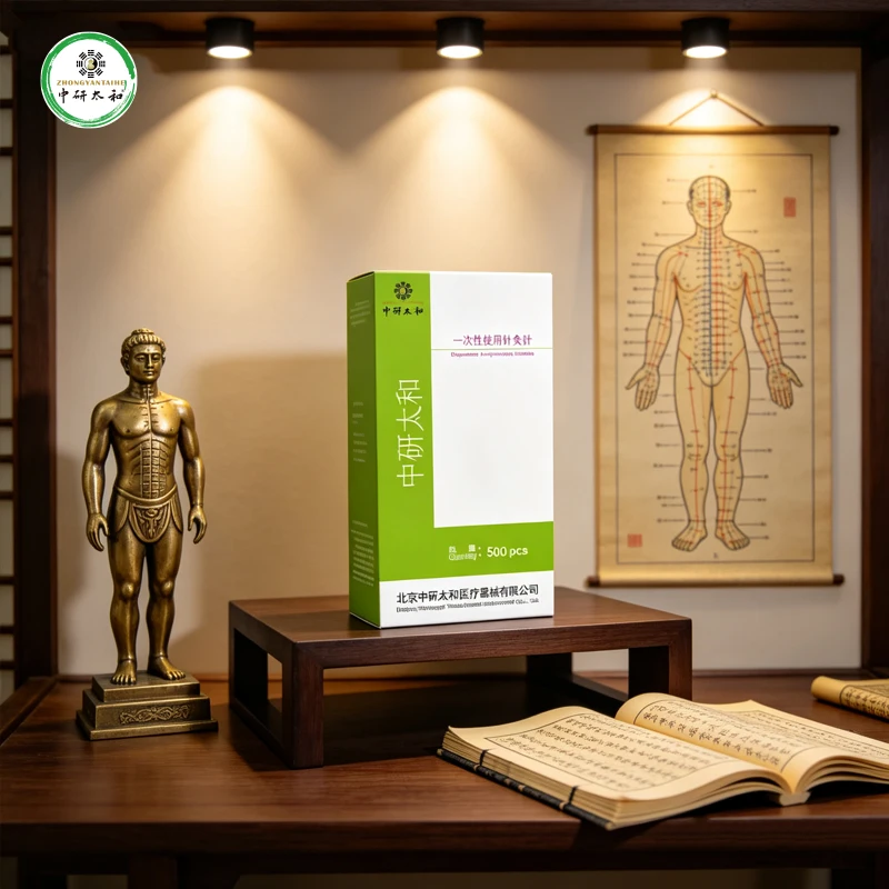 ZHONGYAN TAIHE Professional Grade Acupuncture Needle Set Catheter Tipped SS Needles 5Box/2500pcs Sterile & Single-Use
