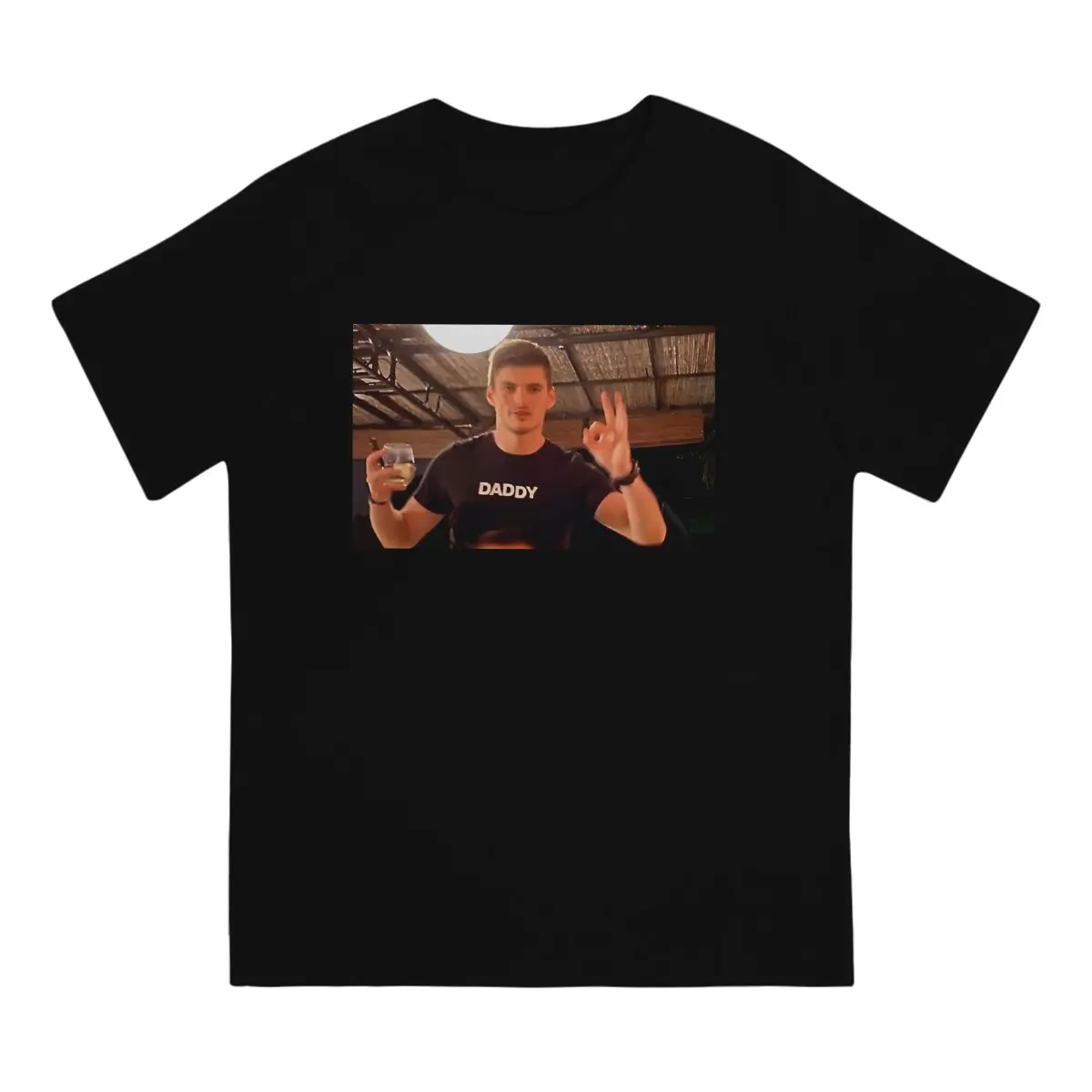 Max Verstappens Newest TShirt for Men Max Dadstappen Round Collar Basic T Shirt Personalize Birthday Gifts Tops