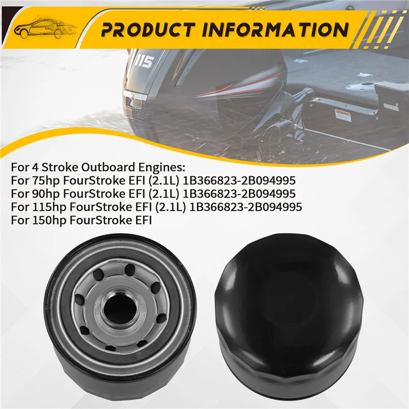 

X39A-35-877761K01 Масляный фильтр 877761Q01 для 4-тактных подвесных двигателей Mercury Marine 75HP 90HP 115HP 150HP EFI 35-877761Q01 877761K01