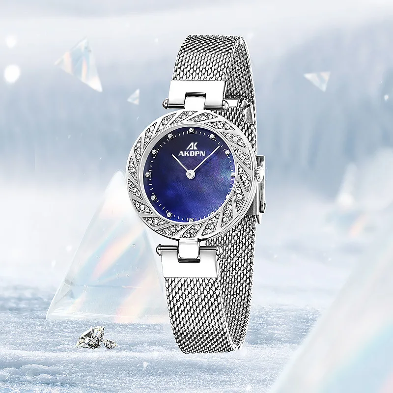Fashion Quartz Watch for Women Analog Quartz Wristwatch Stainless Steel Strap Stylish Bracelet Ladies Gift Daily Wear