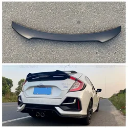 For Honda For Civic X 10th Hatchback 2017-2019 ABS Plastic Material Rear Trunk Spoiler Wing Car Styling