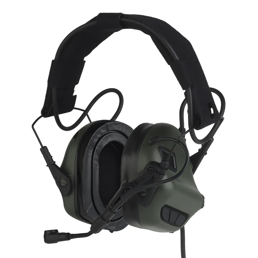 Tactical Headset 7.0 Upgrade Processor Pickup Noise Reduction Hunting Shooting Airsoft Hearing Protect Earmuff Helmet Mount Gear