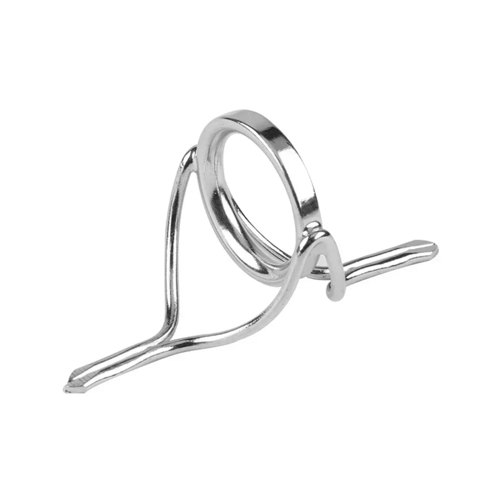 

Durable High-quality Fishing Rod Guides Tip Top Guides Fishing Rod Eye Ring Stainless Steel 7 Sizes Ceramic Ring