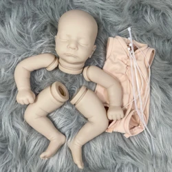 MRB 19 Inch Reborn Vinyl Doll Kit Kai Unpainted Blank Doll Parts Lifelike Mold With Full Arms and Legs Cloth Body Included