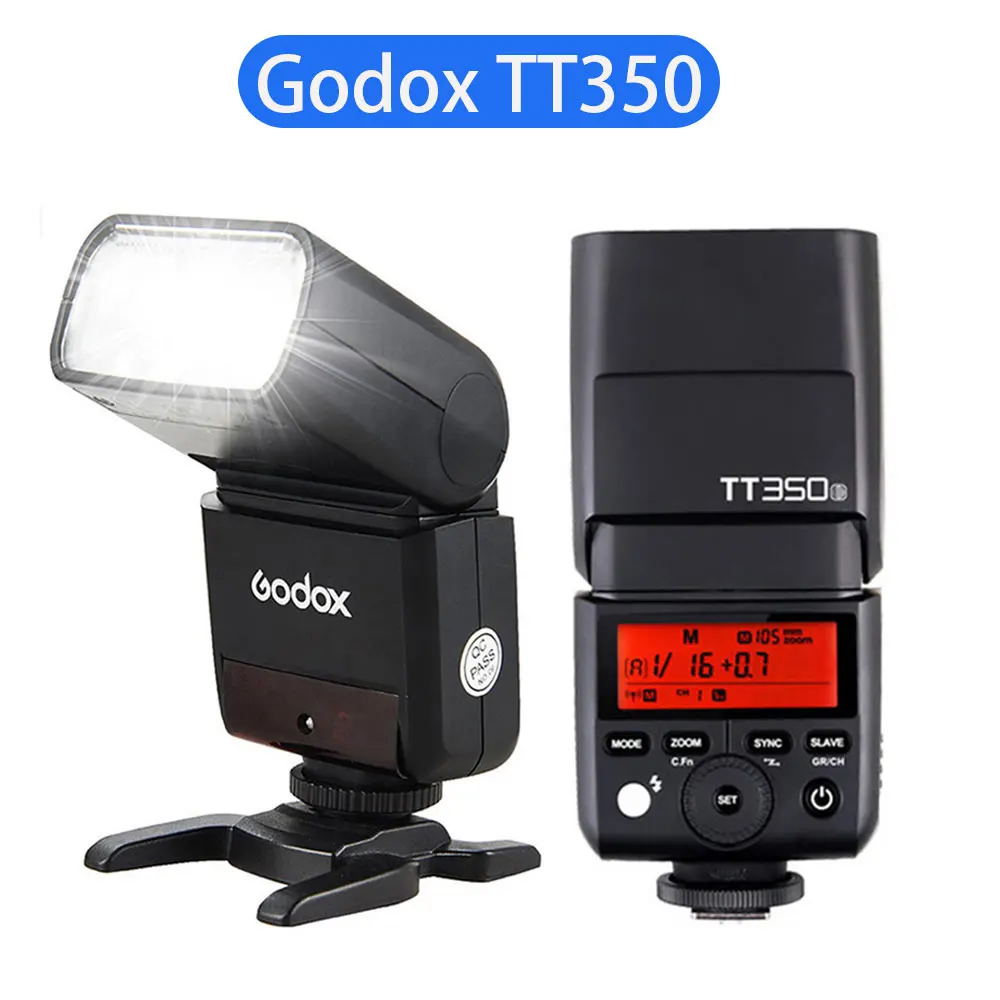 

Вспышка для камеры Godox TT350 TTL 1/8000s высокоскоростная 2,4G Беспроводная система X Вспышка Speedlite для Canon Nikon Sony Fuji