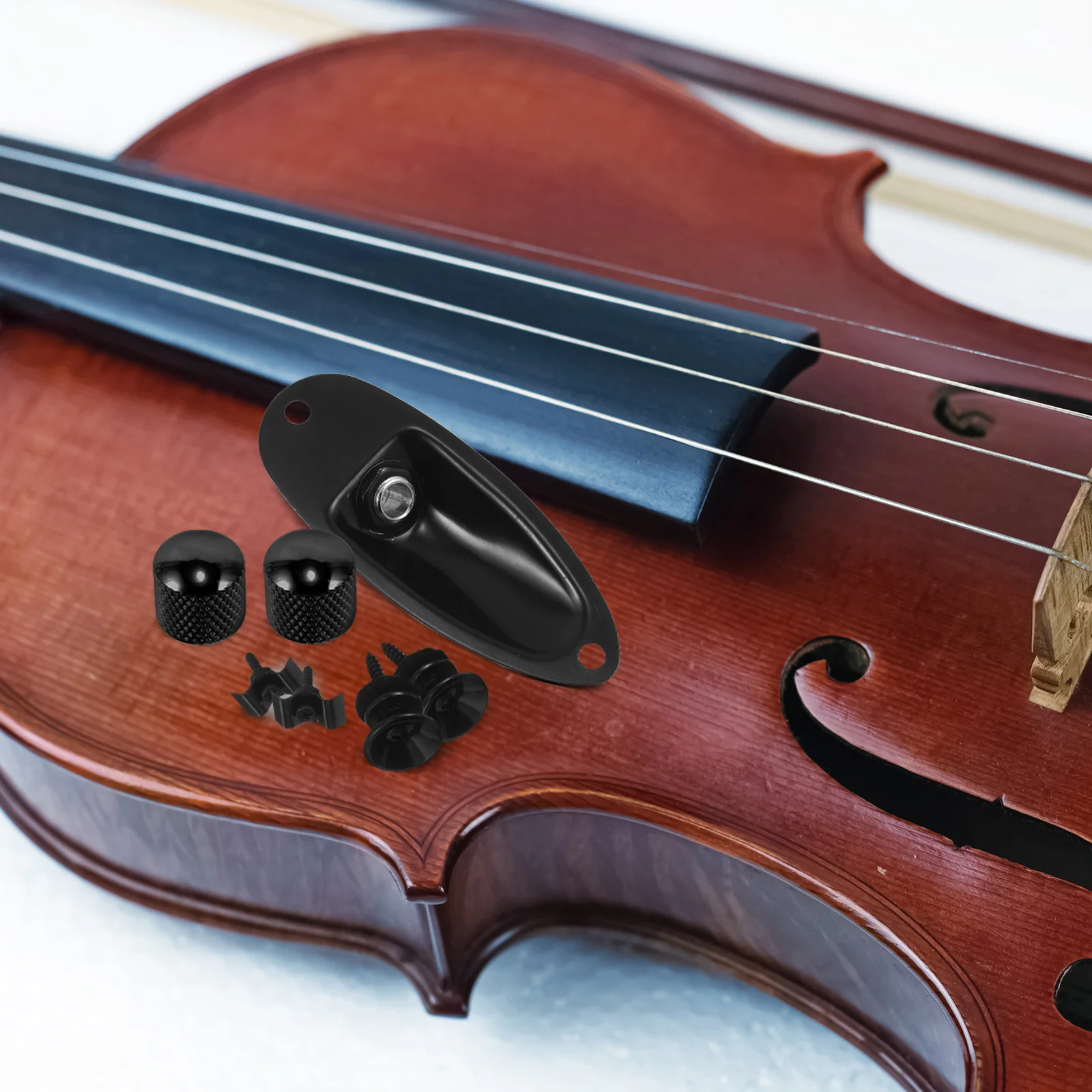 

Guitar Accessories Kit End Pin Jack Electric Strap Locks Knobs Metal for Men Endpin Input