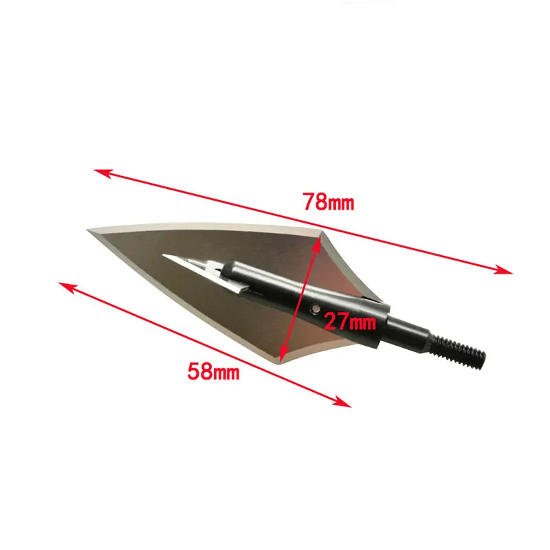 Archery blade Arrowhead 160 GrainBroadheads Stainless Steel Hunting Arrowheads Screw-In Tips Points Shooting Accessories