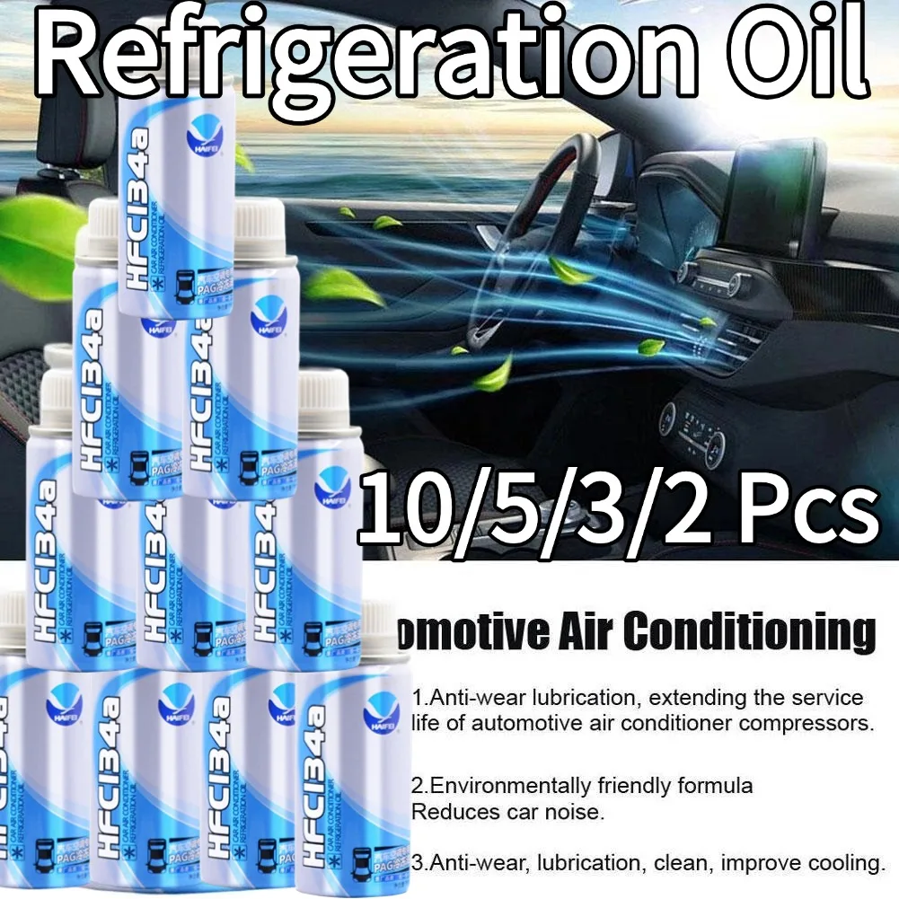 10/5/3/2/1 Pcs R134a Automotive Klimaanlage Kompressor Kälte Öl Effiziente Kältemittel Für Auto Kompressor Kühlen Öl