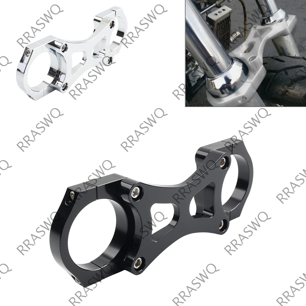 1pc moto 39mm garfo dianteiro cinta método estabilizador para harley davidson sportster xl 883 l superlow dyna alumínio