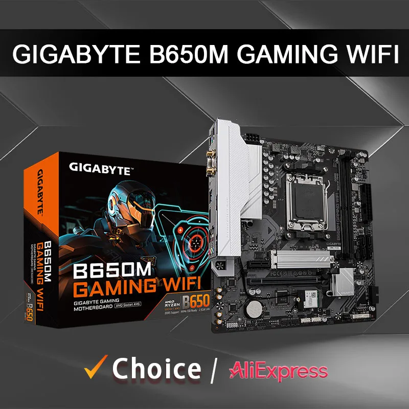 GIGABYTE B650M GAMING WIFI nouveau Support pour DDR5 M.2 AMD Ryzen 7000/8000/9000 séries processeurs Socket AM5 carte mère