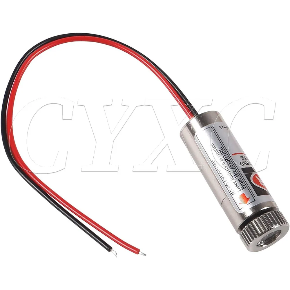 Głowica modułu lasera czerwonego punktowego / liniowego / krzyżowego 650nm 5mW, szklana soczewka, regulacja ostrości, regulowana głowica diody laserowej, klasa przemysłowa — zdjęcie produktu 3