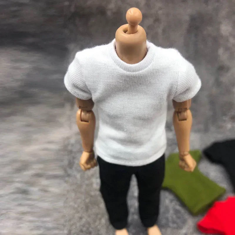 1/12 Scale Male Soldier T-shirt Vest Underwaist Clothes for 6in Action Figure Doll Accessories Toy