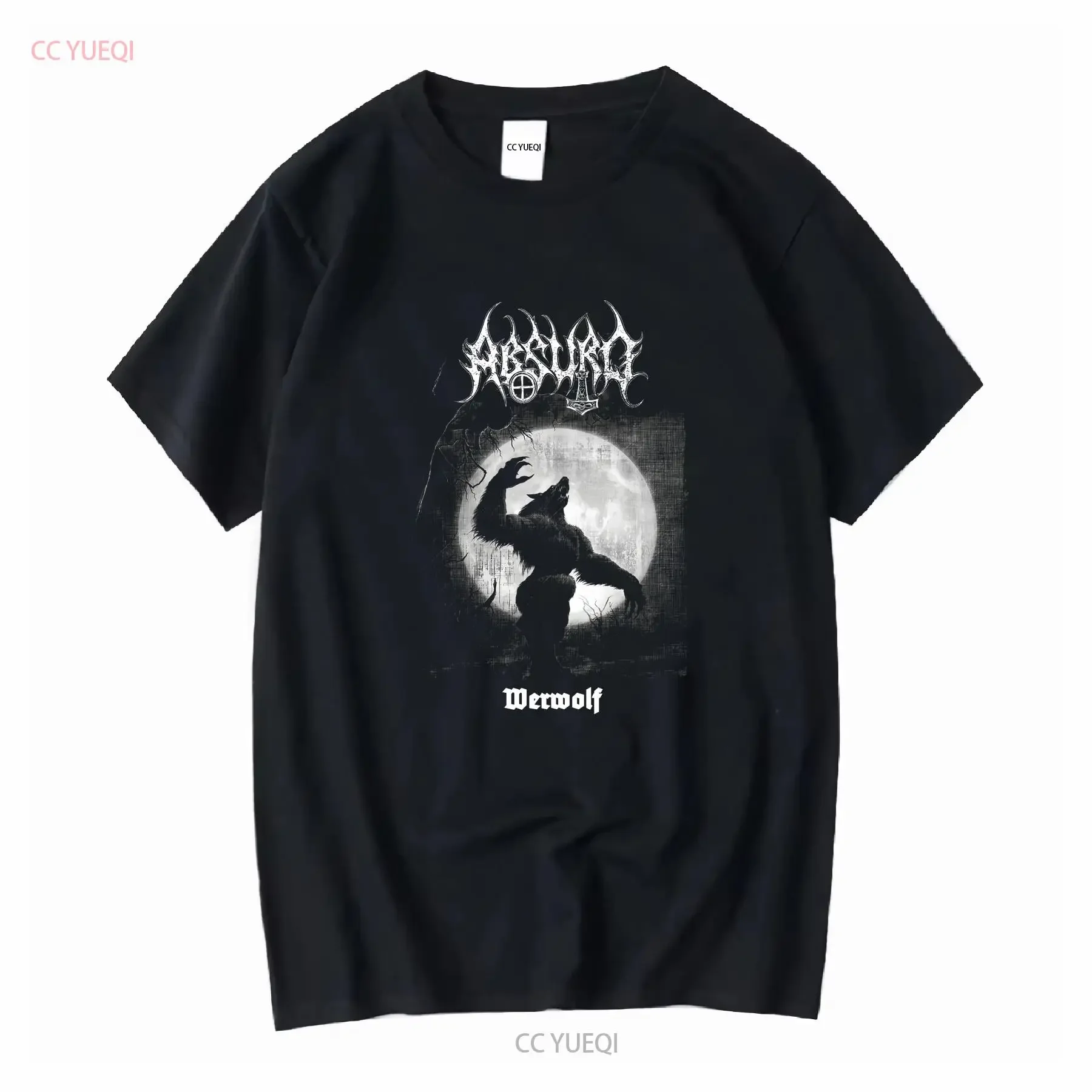 Absurd Werwolf For Woman and Man T Shirt long or short sleeves vintage Washed Soft Casual Top For Everyday Wear fashion