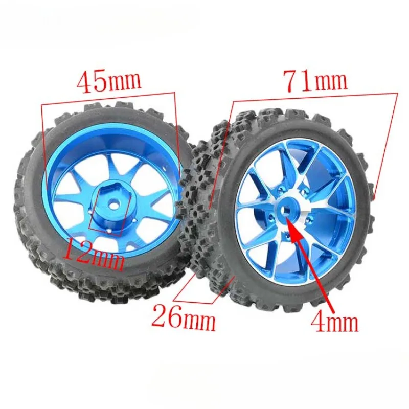 1/10 RC Racing Car Wheels Rally Tyre & On Road Tires 12mm Hex for Tamiya XV01 XV02 TA06 TT01 TT02 PTG2 144001 A959 HPI