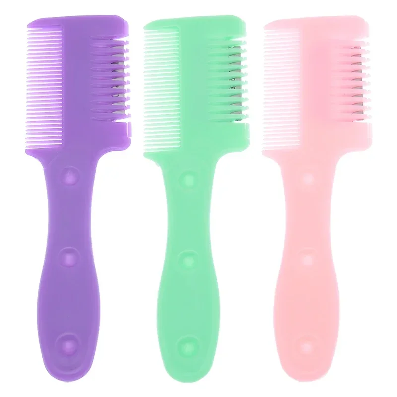 

Meisha 1pcs Professional Hair Razor Blade Comb Hairdressing Cutting Thinning Comb Home DIY Thinning Trimmer Inside Blade C0010A