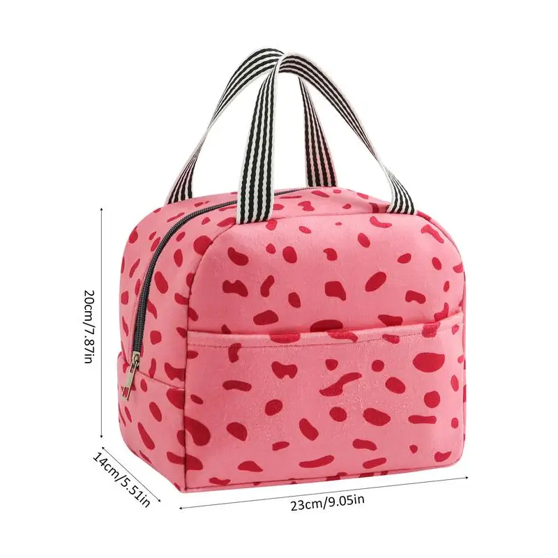 Bolsa de almuerzo con aislamiento, bolso de mano con estampado Animal de alta capacidad, bolsa térmica más fresca, bolsos para comida, estuche para Picnic, viajes, trabajo al aire libre