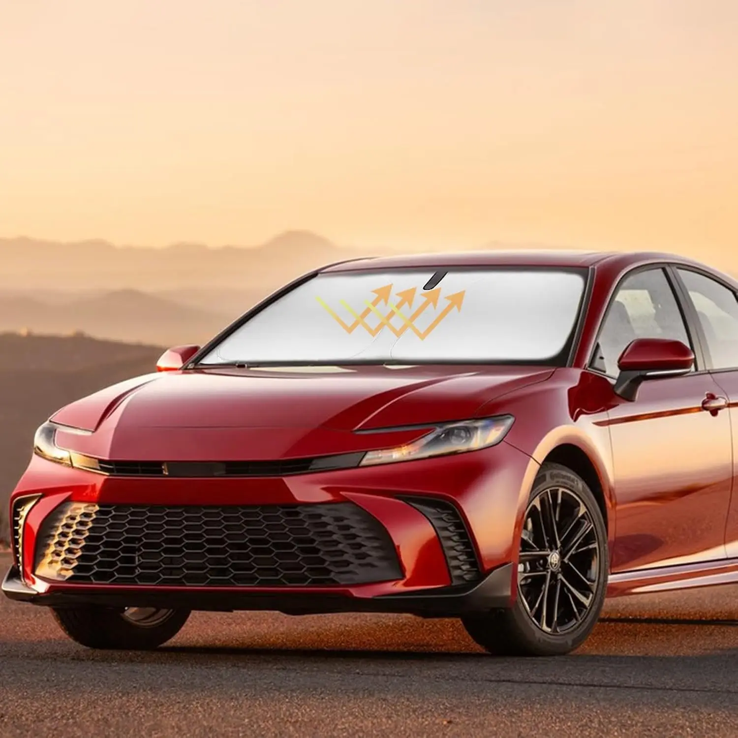 

Солнцезащитный козырек для Toyota Camry LE XLE Hybrid SE XSE Sedan 2025 2026, аксессуар для лобового стекла, складной щиток для переднего окна, солнцезащитный козырек