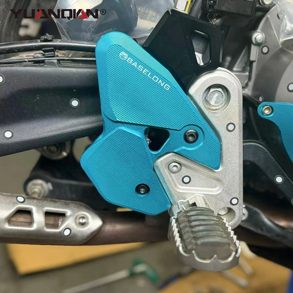Motorcycle Foot Peg Rest Protector Rear Heel Cover Brake Master Cylinder Guard Parts FOR CFMOTO 800NK 450MT Ibex 450 2023-2026