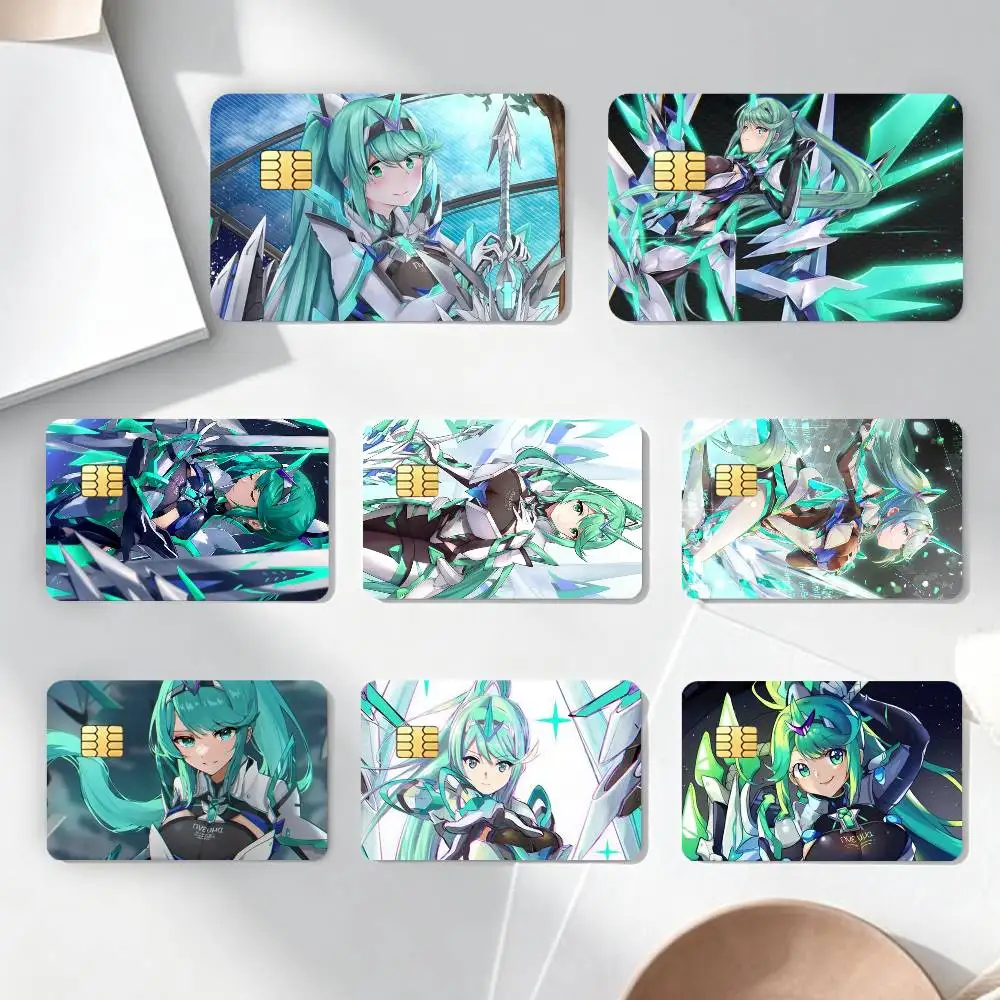 

X-Xenoblade Chronicles 2 pneuma Stickers Credit Debit Card Film Skin Sticker Credit Card Skin Stickers For Bank Card Bus Metro
