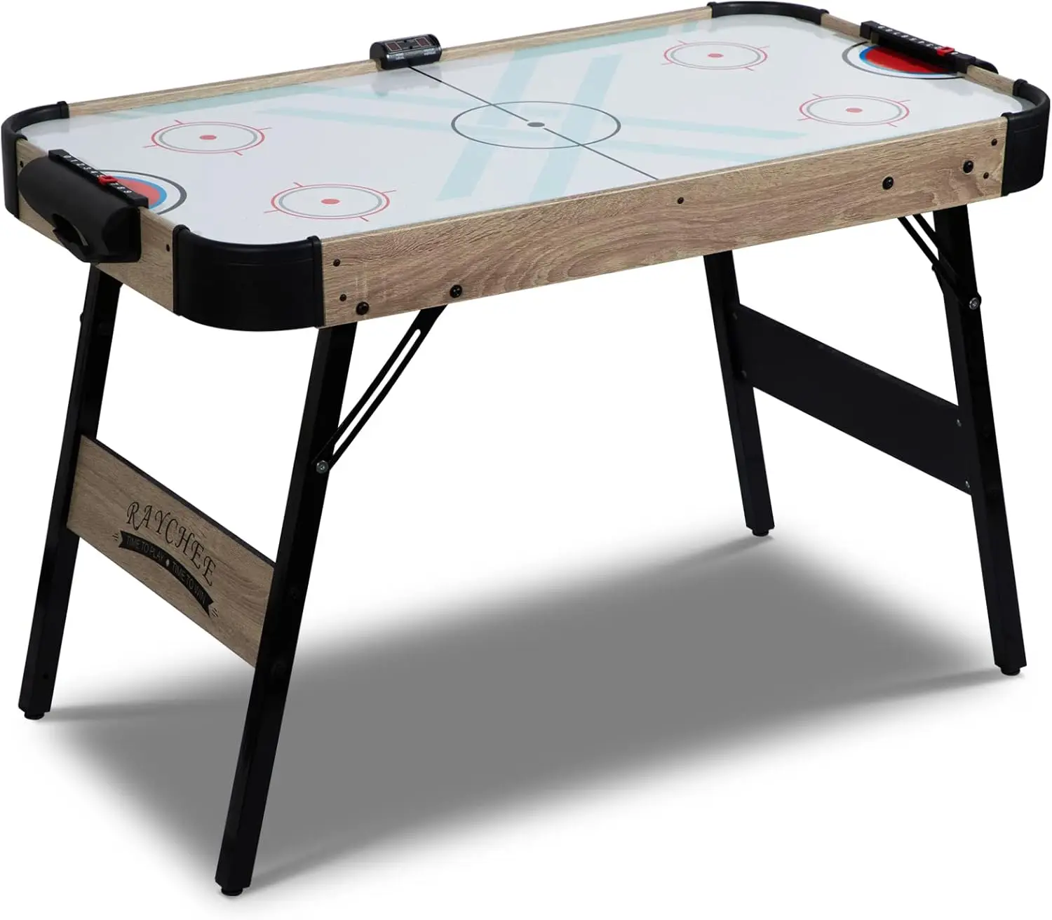 

Foldable Powered Air Hockey Table, 48” Mid-Size Indoor Hockey Table Sports Gaming Set w/2 Pucks, 2 Pushers, Digital LED Scoreboa