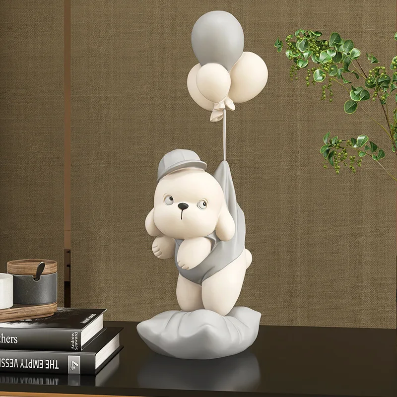 

47cmmodern Simplicity Yuanqi Dog resin Arts and Crafts Sculpture living room home accessories Children's office room decoration