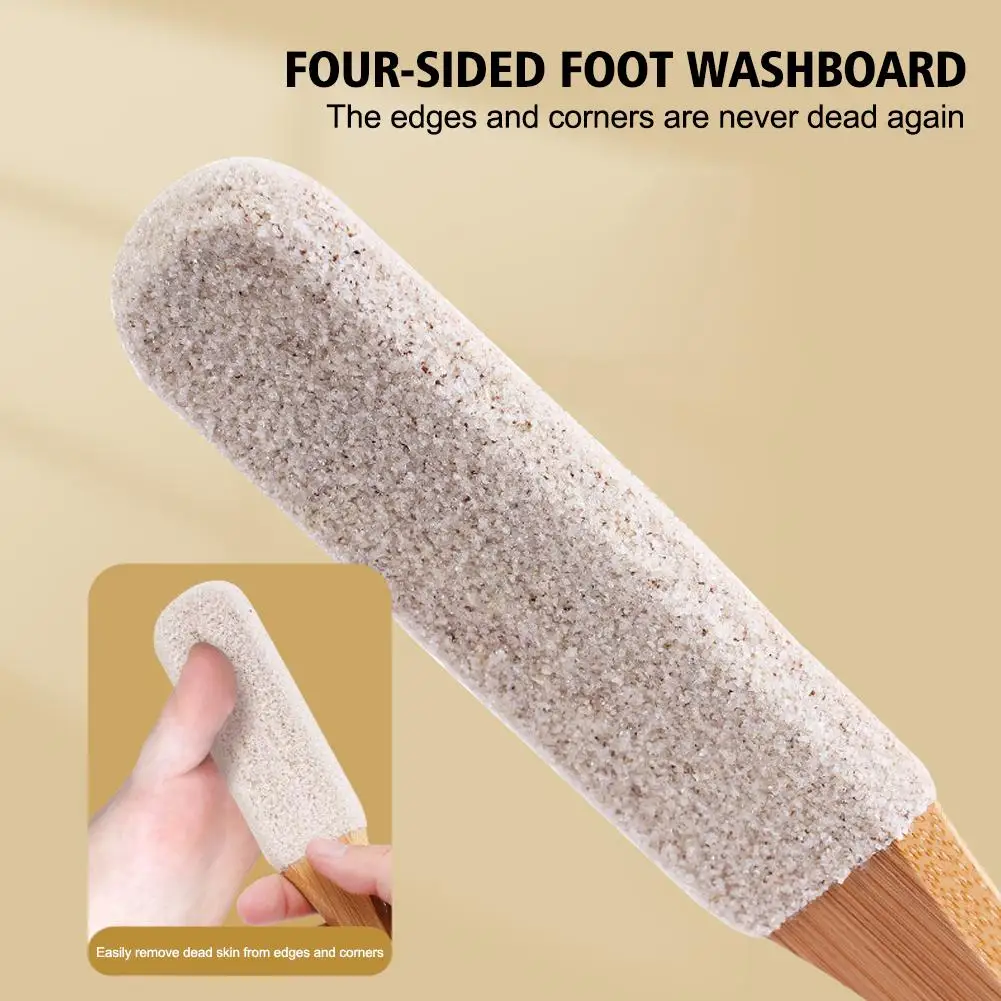 1 Stuks Professionele Pedicure Rasp Tool Voor Dode Huid Crack Hakken Beuken Houten Voet Vijl Rasp Callus Verwijderaar Voet Scrubber