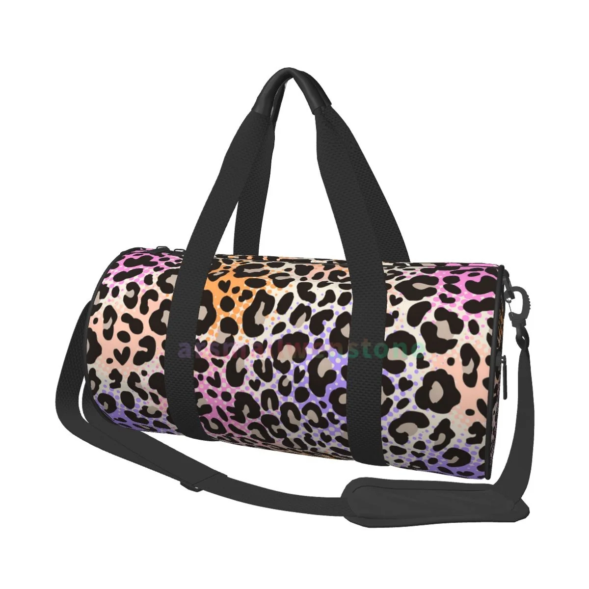 Cheetah Yoga Bag Workout Durable Backpack Handbags Round Outdoor Fitness Bags Travel Duffle Bag